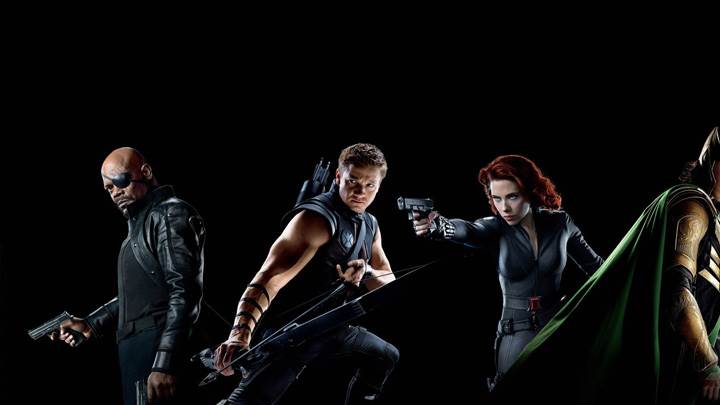 The Avengers – Four Characters On Black Background